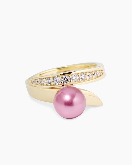 Produktabbildung für Ring mit MK-Perle 8 mm und Zirkonia