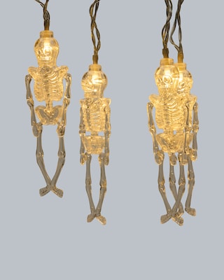 Produktabbildung 2 für LED-Halloween-Lichterkette "Skeletti"