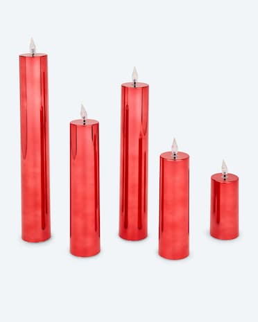 Produktabbildung für XXL LED-Kerzen "Shiny", 5tlg.