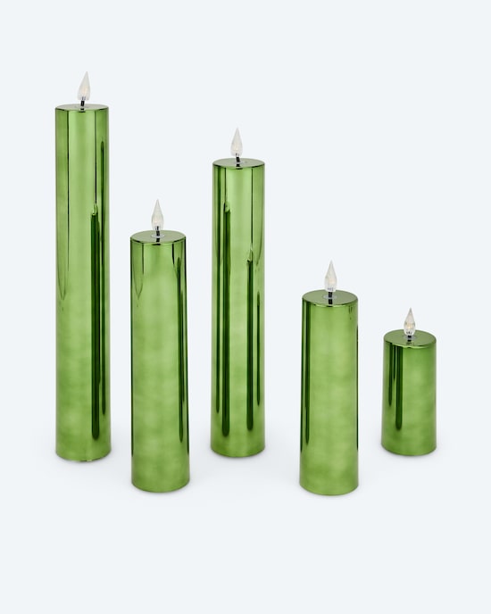 Produktabbildung für XXL LED-Kerzen "Shiny", 5tlg.