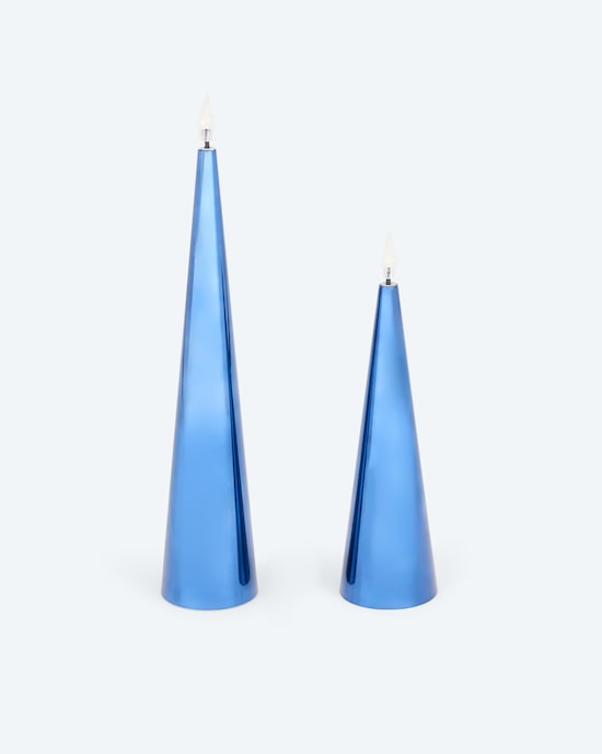 Produktabbildung für LED-Kegelkerzen "Shiny", 2tlg.