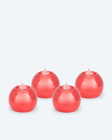 Produktabbildung für LED-Kugelkerzen "Shiny", 4tlg.