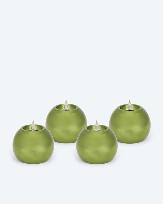 LED-Kugelkerzen "Shiny", 4tlg.