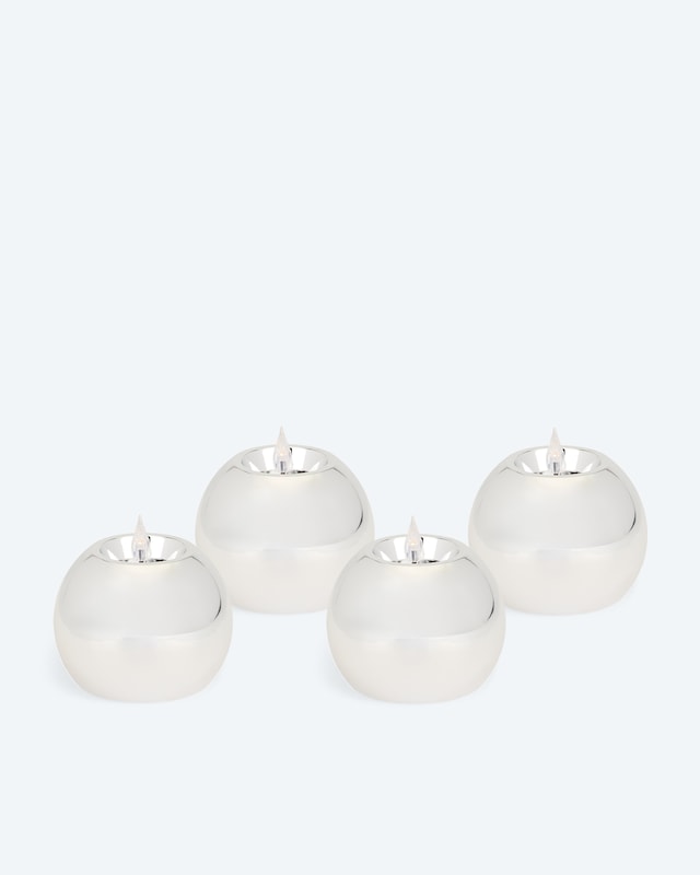 LED-Kugelkerzen "Shiny", 4tlg.