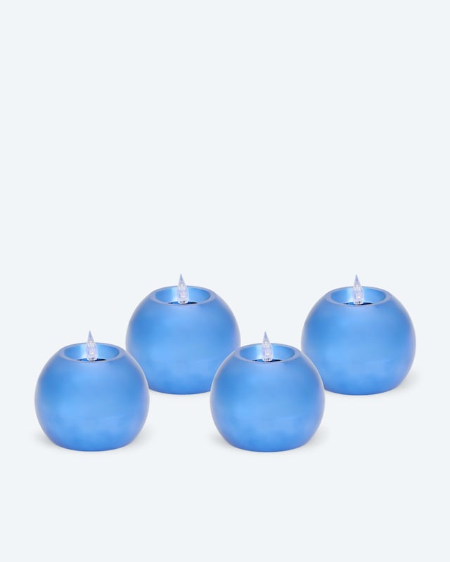 LED-Kugelkerzen "Shiny", 4tlg.