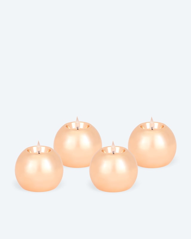 LED-Kugelkerzen "Shiny", 4tlg.