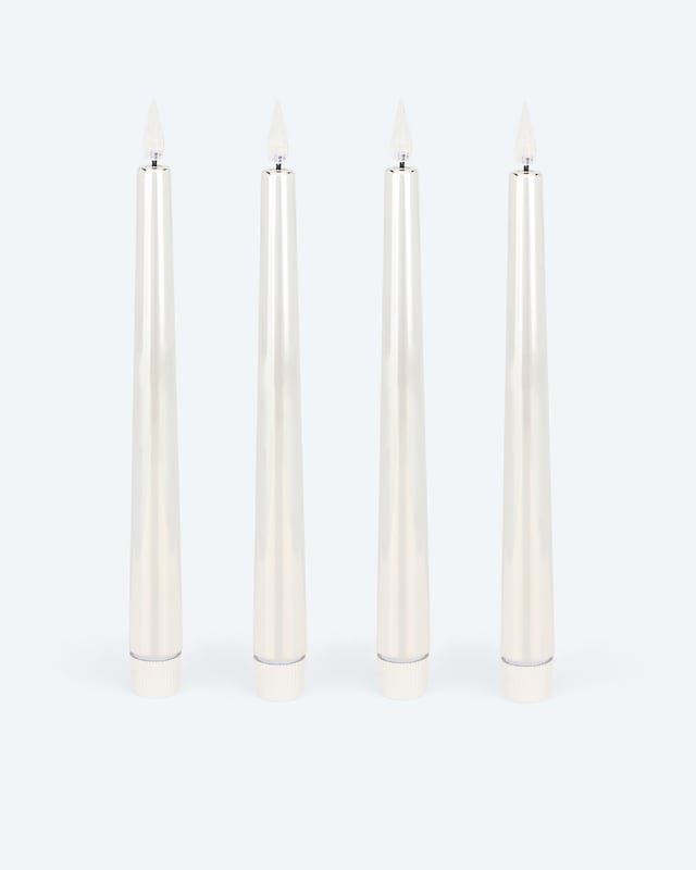 LED-Stabkerzen "Shiny", 4tlg.
