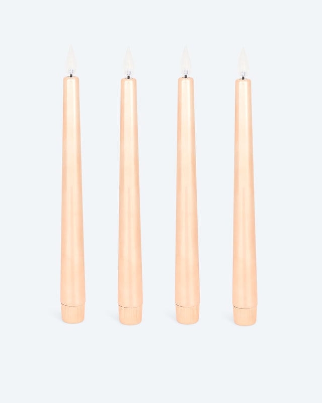 LED-Stabkerzen "Shiny", 4tlg.