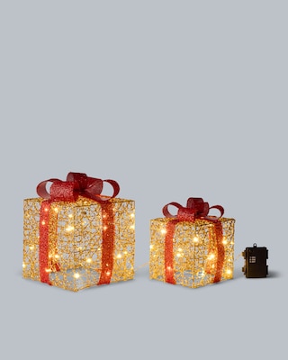 Produktabbildung 3 für Outdoor-LED-Geschenke mit Folieneffekt, 2tlg.