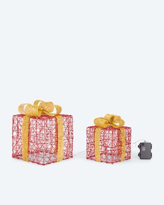 Produktabbildung 4 für Outdoor-LED-Geschenke mit Folieneffekt, 2tlg.