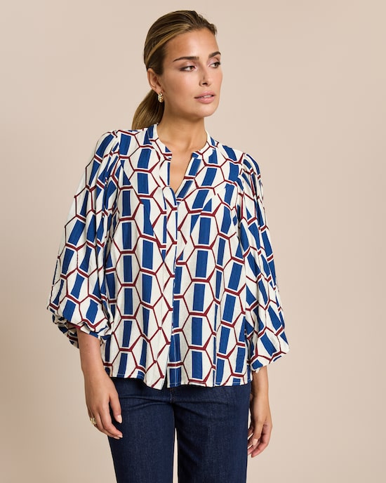 Produktabbildung für Bluse mit Ethno-Muster