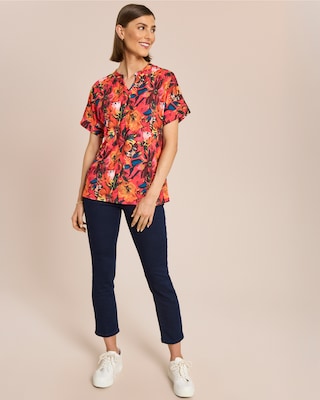 Produktabbildung 3 für Shirt mit Blumendruck