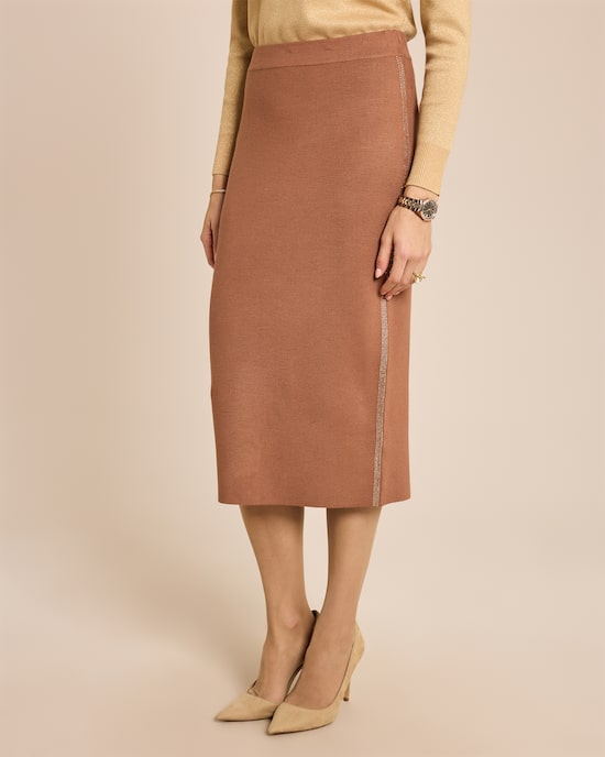 Produktabbildung für Strickrock mit Strassbesatz