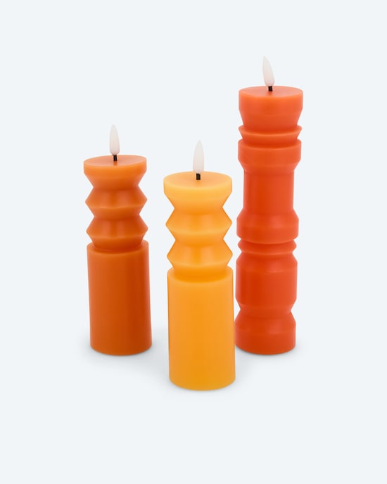 Produktabbildung für LED-Formkerzen, 3tlg.