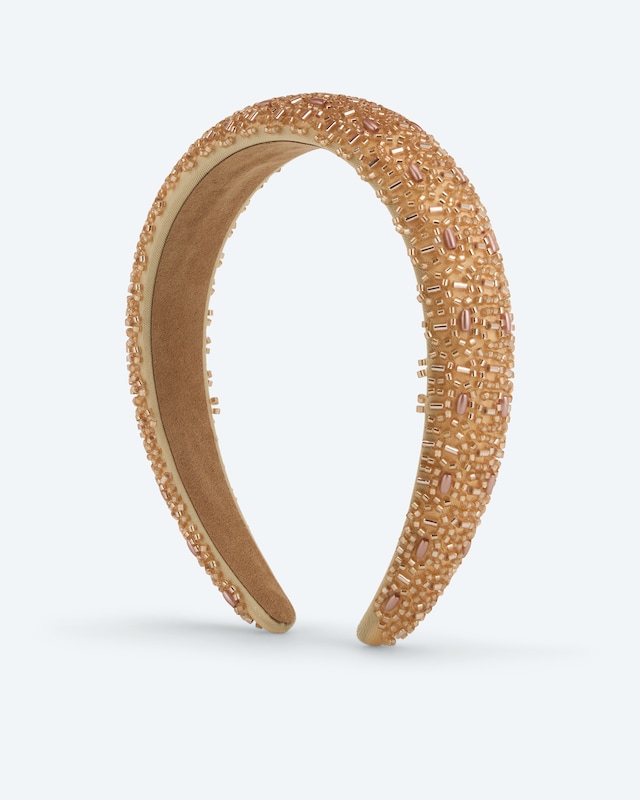 Haarreifen mit Perlen-Applikation