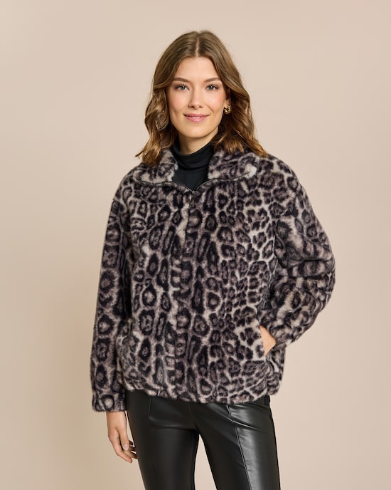 Produktabbildung für Wendejacke Leder/Pelzimitat