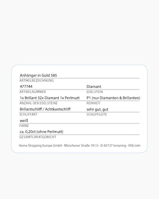 Produktabbildung 7 für Diamant-Anhänger 0,20 ct