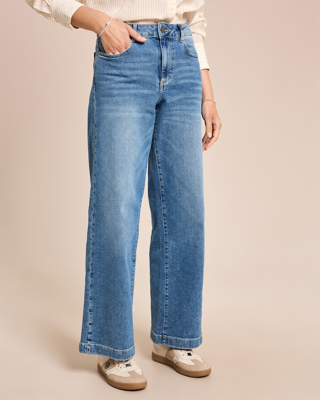 Jeans Hose weites Bein