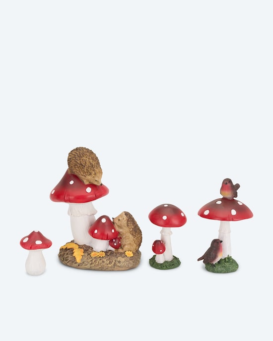 Produktabbildung für Deko-Set Herbstpilze, 4tlg.