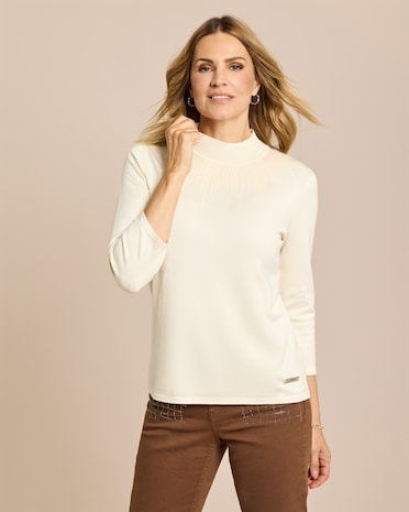 Produktabbildung für Pullover mit Stehkragen