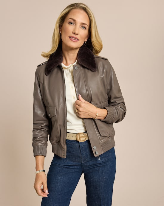 Produktabbildung für Lederblouson