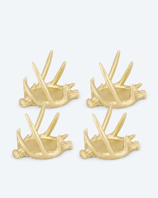 Produktabbildung 1 für Stumpenkerzenhalter "Geweih", 4tlg.
