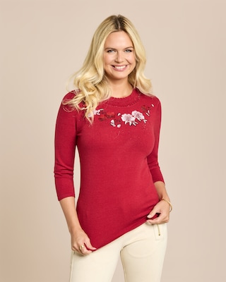 Produktabbildung 2 für Glow Pullover Blumenranke