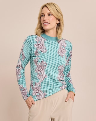Produktabbildung 1 für Classic Pullover Karo-Ornamentmuster