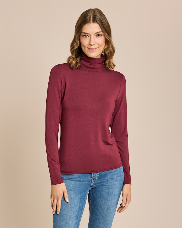 Essential Shirt mit Rollkragen
