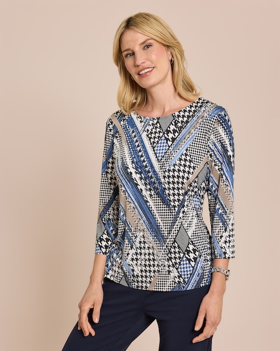 Produktabbildung für Shirt mit Hahnentritt-Design