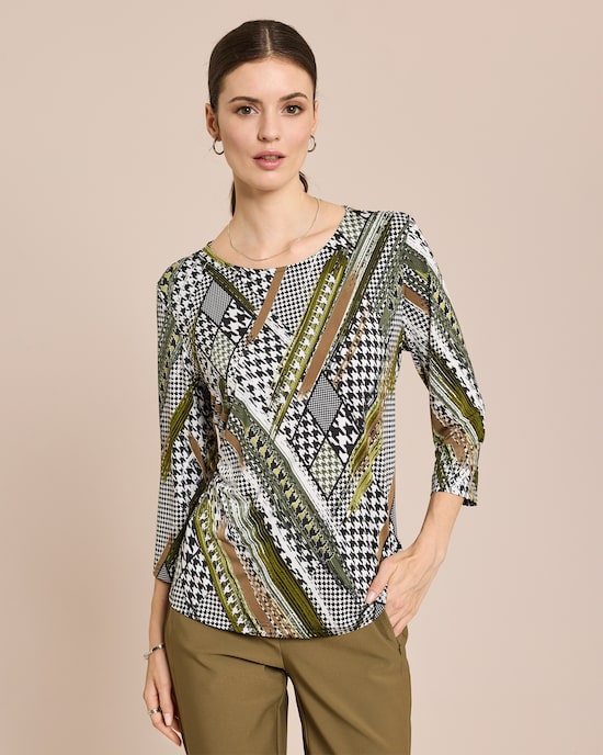 Produktabbildung für Shirt mit Hahnentritt-Design