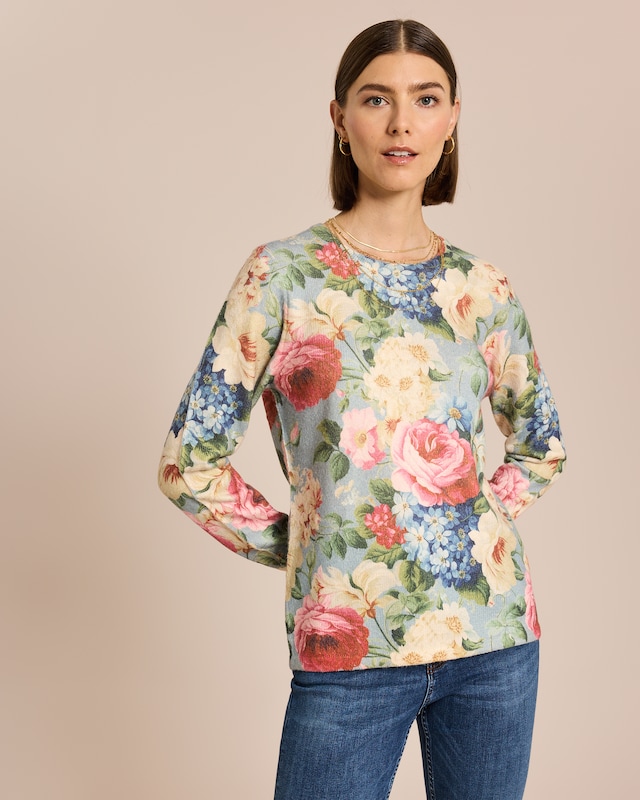 Pullover mit Allover-Druck