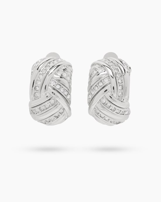 Produktabbildung für Ohrclips mit Zirkonia