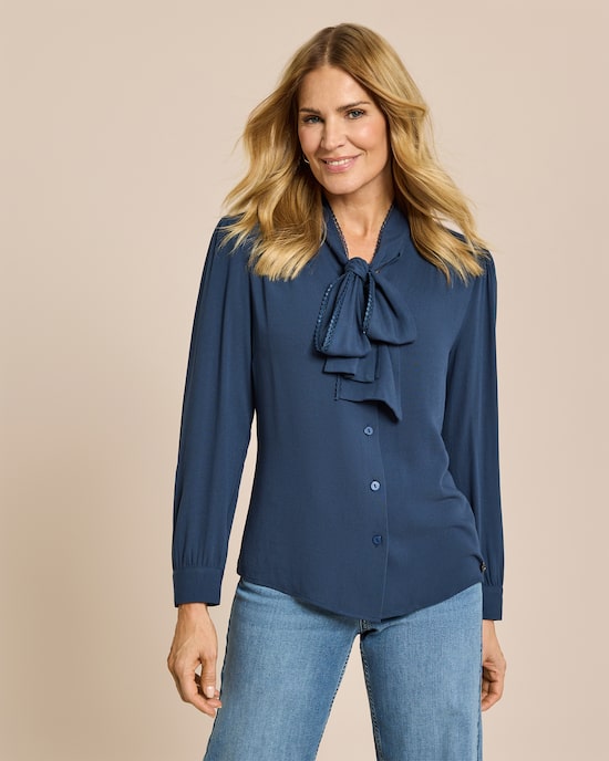 Produktabbildung für Bluse mit Schleife