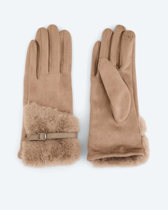 Produktabbildung für Handschuhe mit Webpelzbesatz
