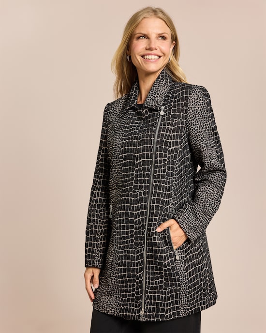 Produktabbildung für Mantel im Schlangen-Look