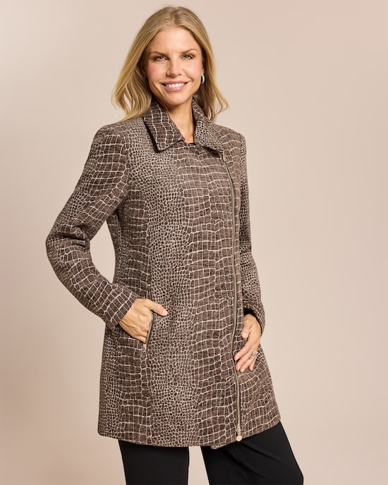 Produktabbildung für Mantel im Schlangen-Look