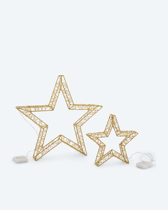 Produktabbildung für LED-Outdoor-Stern, 2tlg.