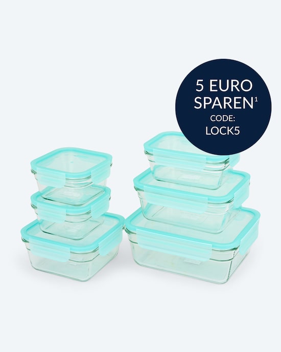Produktabbildung für Glasdosen-Set backofenfest, 6tlg.