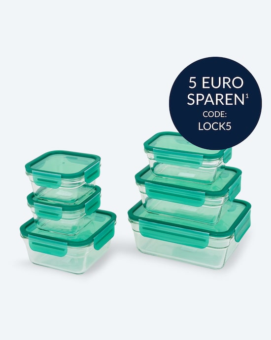Produktabbildung für Glasdosen-Set backofenfest, 6tlg.