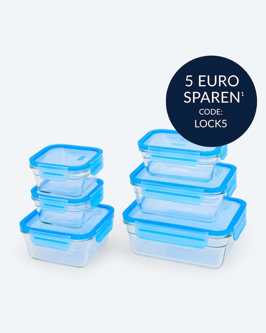 Produktabbildung für Glasdosen-Set backofenfest, 6tlg.