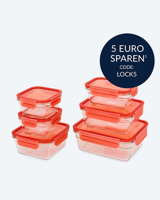 Produktabbildung für Glasdosen-Set backofenfest, 6tlg.