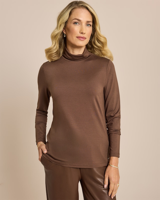 Shirt mit Rollkragen