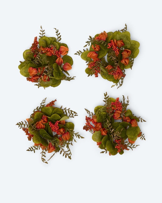 Produktabbildung für Mini-Kränze "Lampionblume", 4tlg.