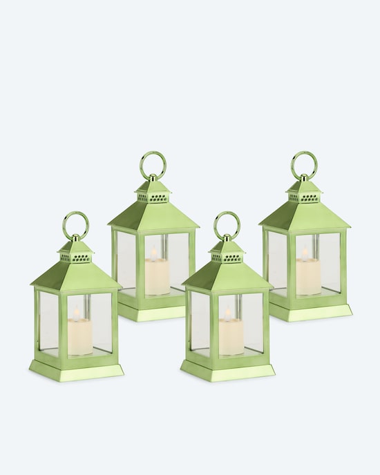 Produktabbildung für 4 Outdoor Laternen Shiny mit LED Kerze