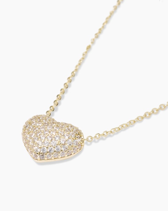 Produktabbildung für Herz-Collier mit Zirkonia