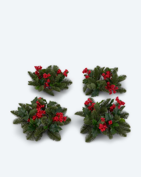 Produktabbildung für Mini-Kränze "Tanne", 4tlg.