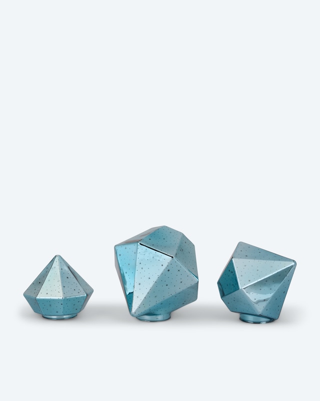LED-Glasdiamant, 3tlg.