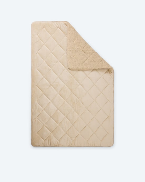 Produktabbildung für Steppbett in Cashma Plüsch/ Lammfell-Optik