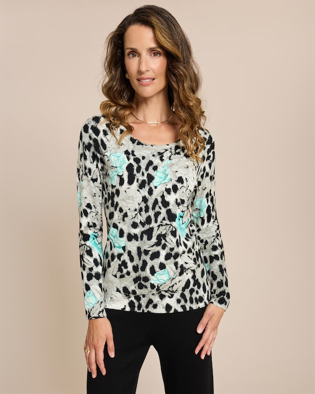 Classic Pullover Animalblüte